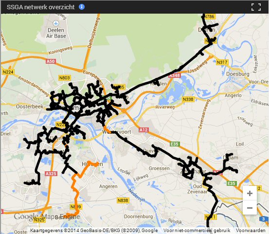 SSGA netwerk Google maps